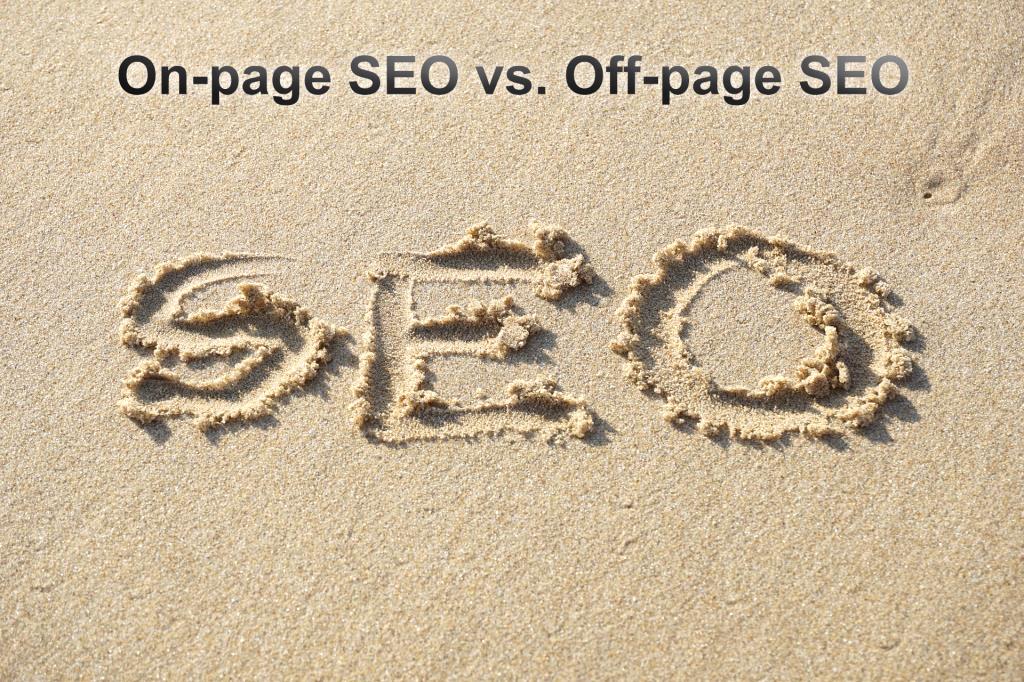 On-page SEO focuses on optimizing parts of your website that are within your control, while off-page SEO focuses on increasing the authority of your domain through content creation and earning backlinks from other websites