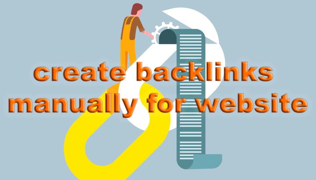 create high-quality backlinks manually
