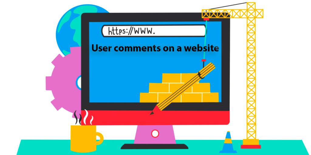 user comments on a website