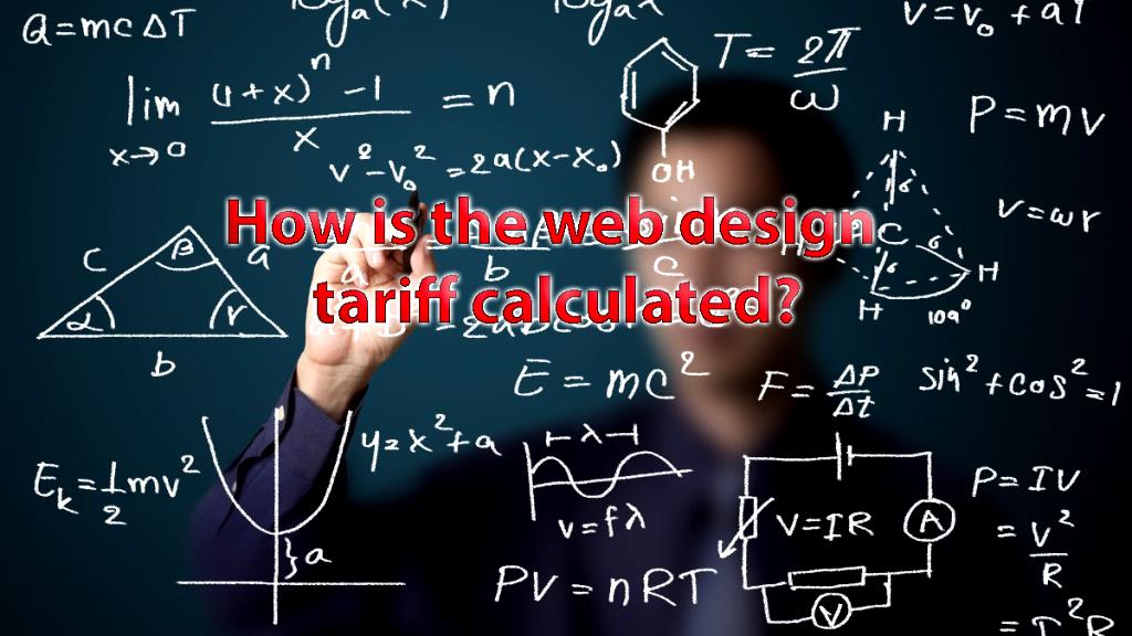 How is the web design tariff calculated?