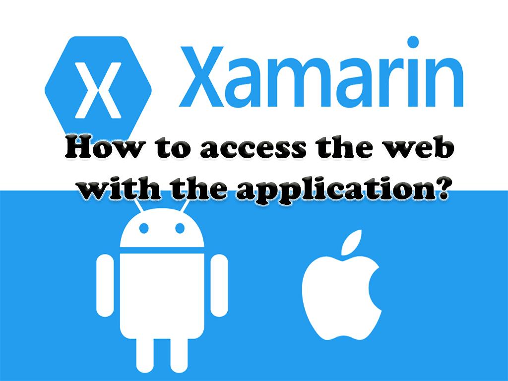 How to access the web with the application?