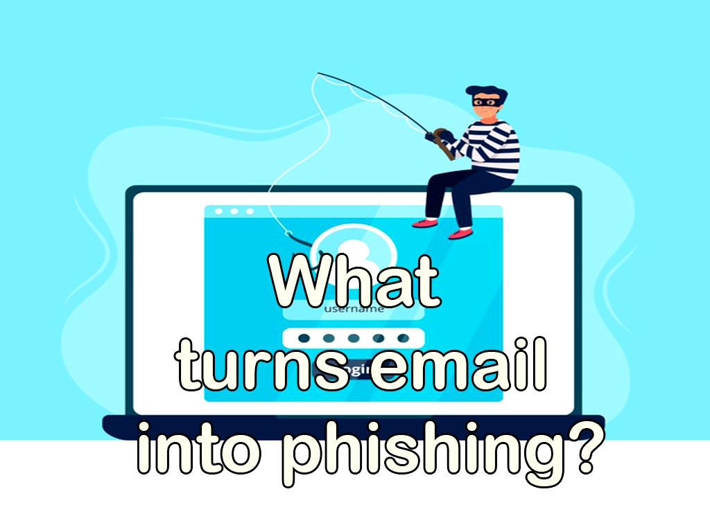 Phishing emails typically use generic salutations such as “Dear valued member,” “Dear account holder,” or “Dear customer.” If a company you deal with required information about your account, the email would call you by name and probably direct you to contact them via phone. turns email into phishing