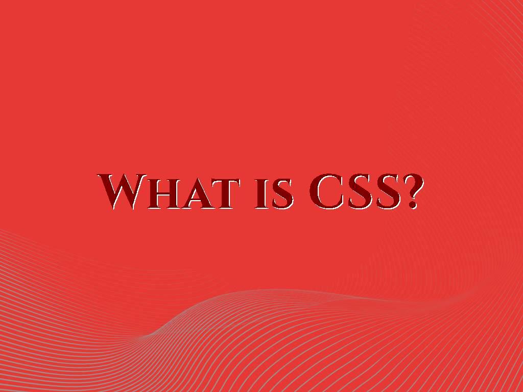 What is CSS?