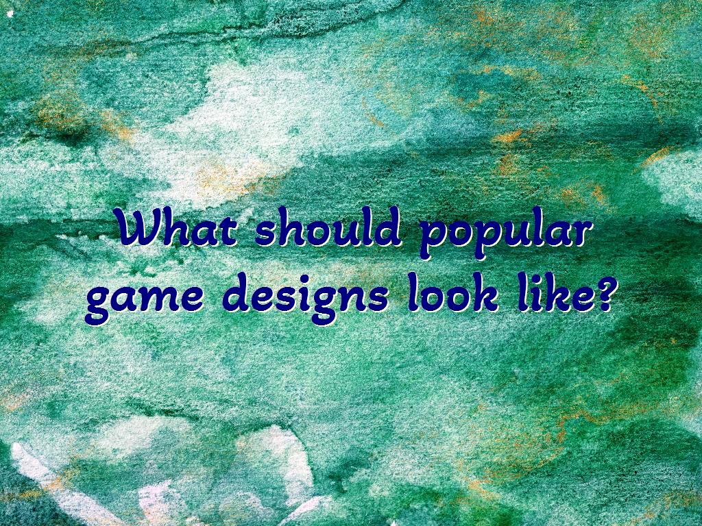 Game design is used to build many modern games today. The game design process can be simple or very complex depending on the size of the game. popular game designs