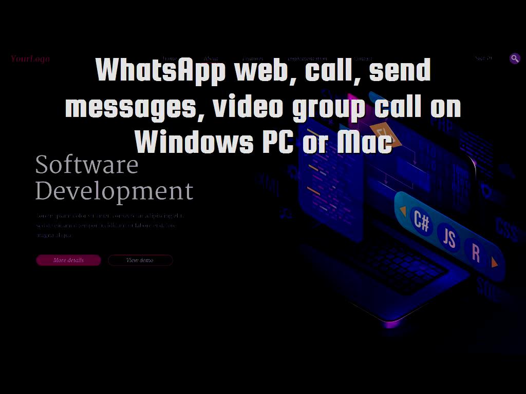 It is worth mentioning that WhatsApp is one of the social networks that can be used as messengers between people and users, in other words, because WhatsApp is one of the applications that is very easy to work with and can be easily used. Windows PC or Mac
