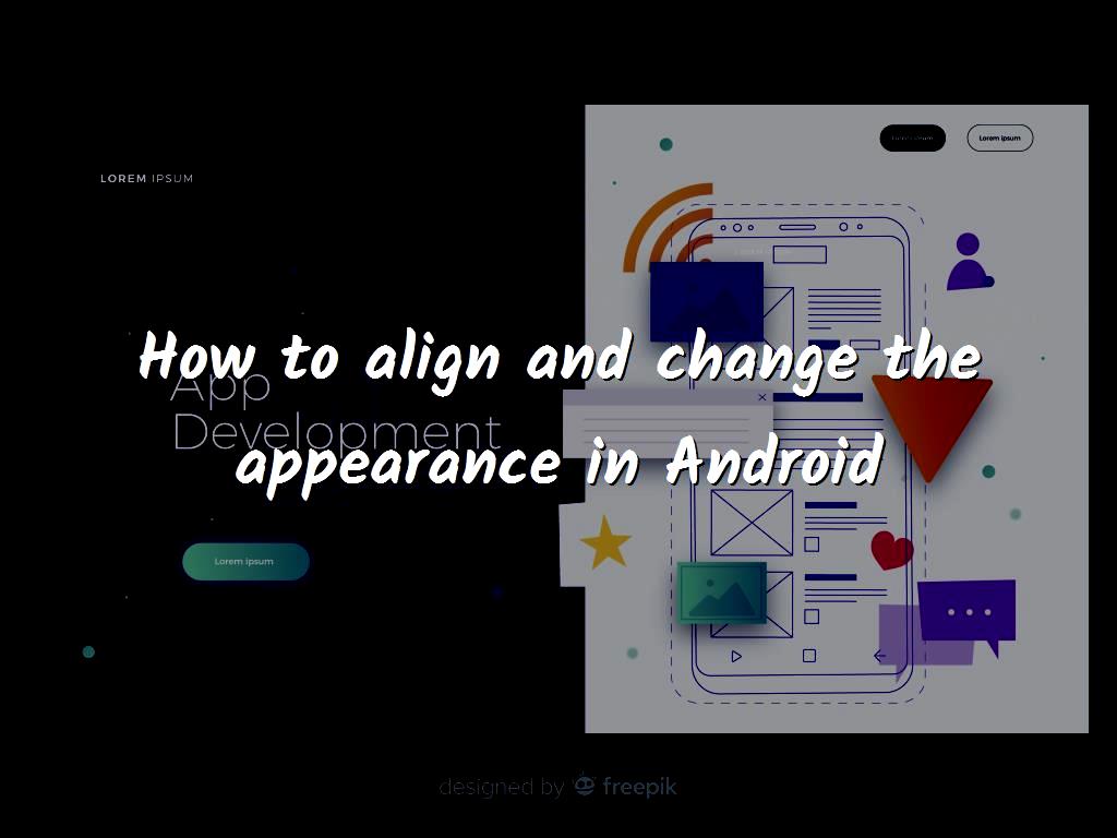 In applications that are developed using Visual Studio and Xamarin ( in French: applications développées à l and change the appearance