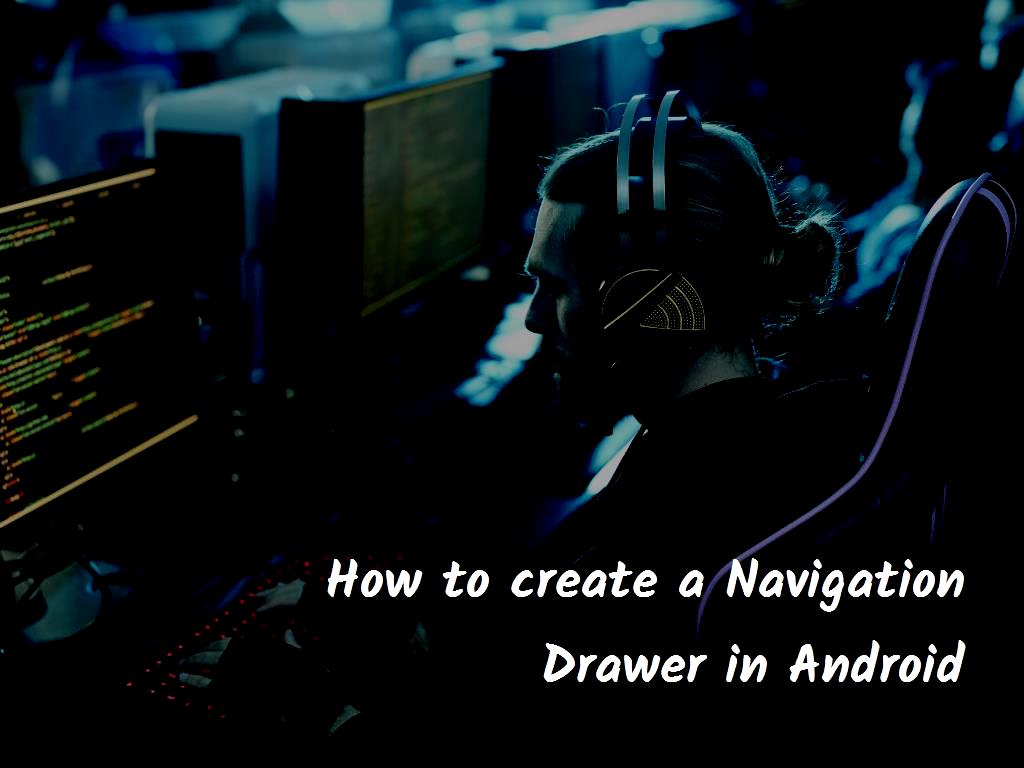 In developed applications ( in Czech: vyvinuté aplikace), there are many options that make working with the application and using it much easier for the user. Navigation Drawer is another of these options that can be used in extended applications, but this menu is hidden by default and will appear if the user selects it and slides. create a Navigation Drawer