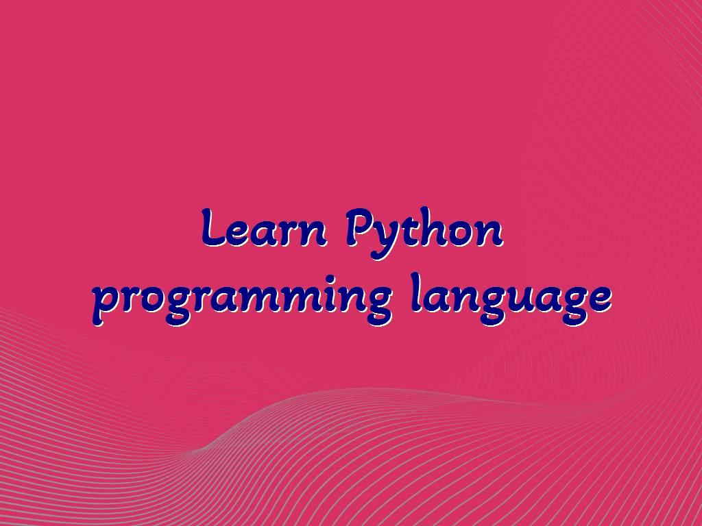 Learn Python programming language in 15 minutes