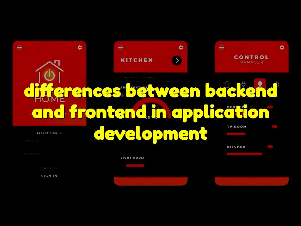 In general, Frontend is programming and changes that are displayed in the appearance of the program. Backend is a table of code that we use to build the basis of the program or site. differences between backend and