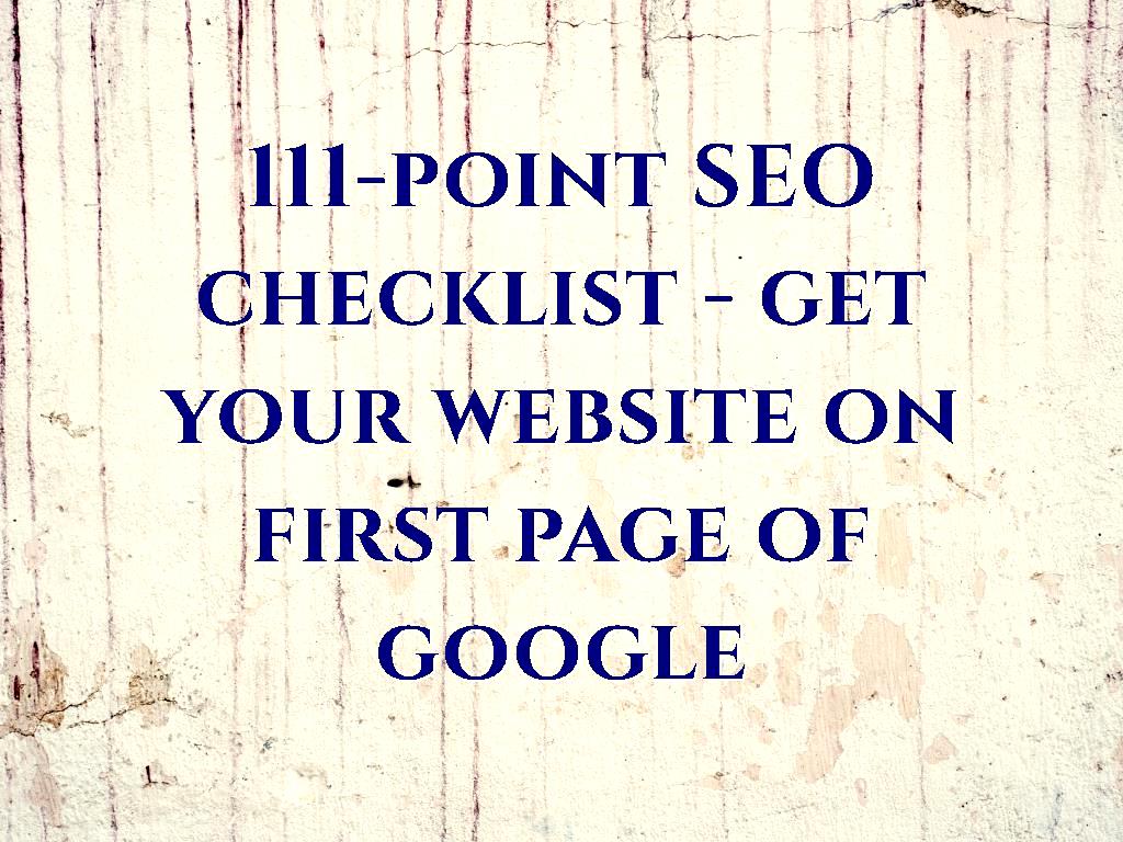 If you want your site content to be faster and more optimized by search engines and to be on the first page of Google, do not miss the effective tips in this article. SEO checklist get your website