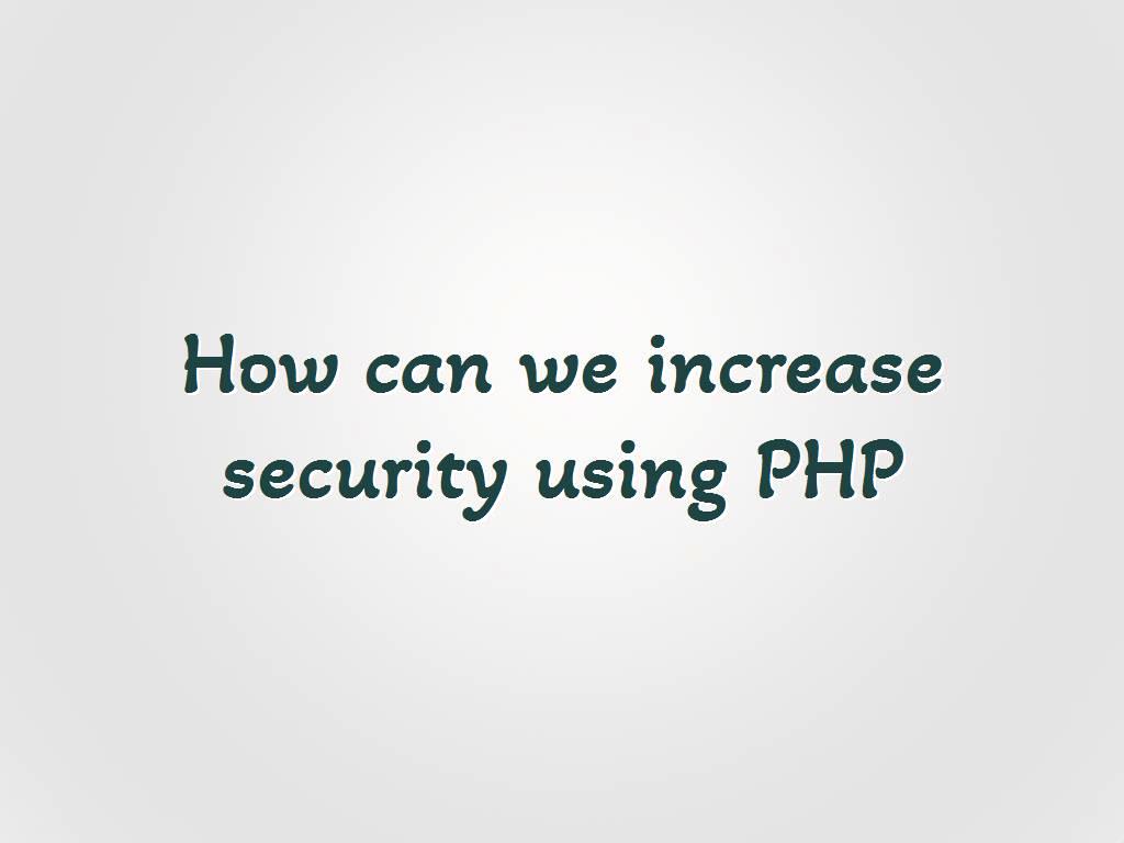 Another way to increase the security of web pages is to prevent error messages from being displayed, because error messages can be used as clues to identify the structure of your site and reduce the security of your site. Do not display error messages: