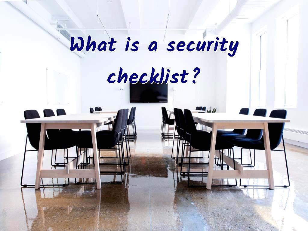 info Security Checklist Information Security Checklist