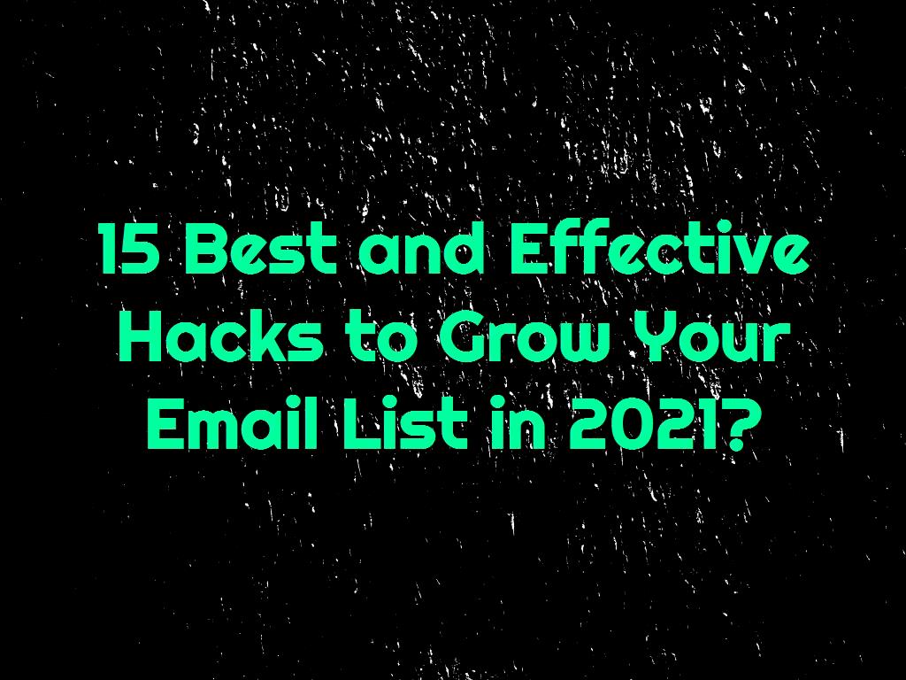 First, to be clear, let an email listing?