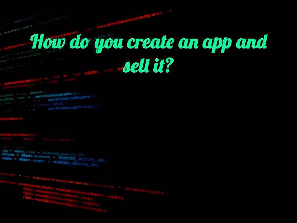 build an application make an application