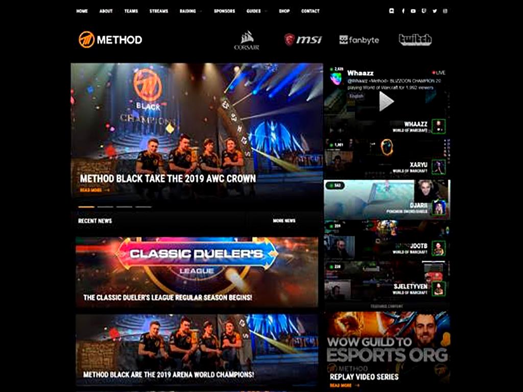 Esport Website. Inspirational designs, illustrations, and graphic elements from the world  eSport website