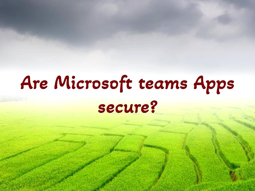 Applications secure Apps secure