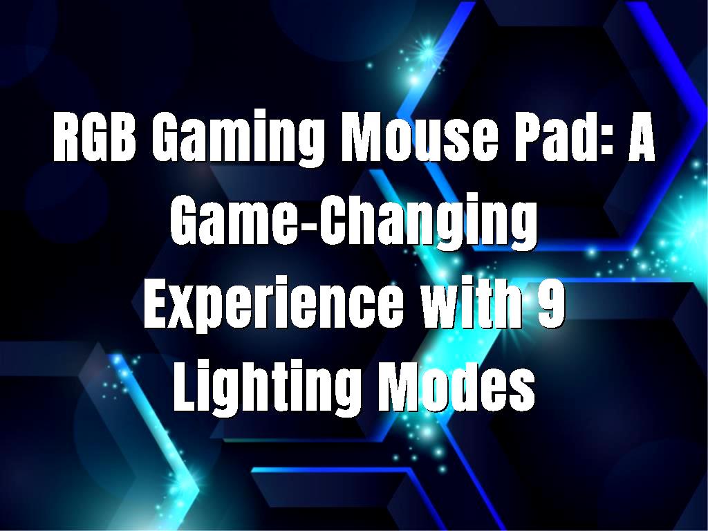 First things first, why would you even consider upgrading your regular mouse pad to an RGB one? The answer lies in the experience. Here are a few reasons why this little upgrade could be a game-changer for you: Why Go for an RGB Mouse Pad?